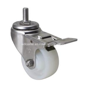 Quality S5443-25 Stainless Steel 3&quot; 90kg Threaded Brake Tpa Caster for Heavy-Duty Equipment wholesale