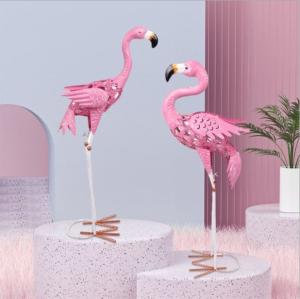 Quality Creative Iron Pink Flamingo Garden Decoration wholesale
