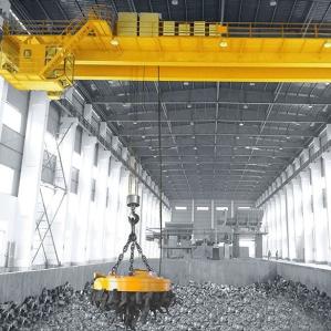Quality SGY Double Girder 75 Ton Overhead Crane With Electric Magnet Hoist wholesale