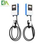 7KW 11KW 22KW Blue And White Wall-Mounted Electric Vehicle Single Gun AC