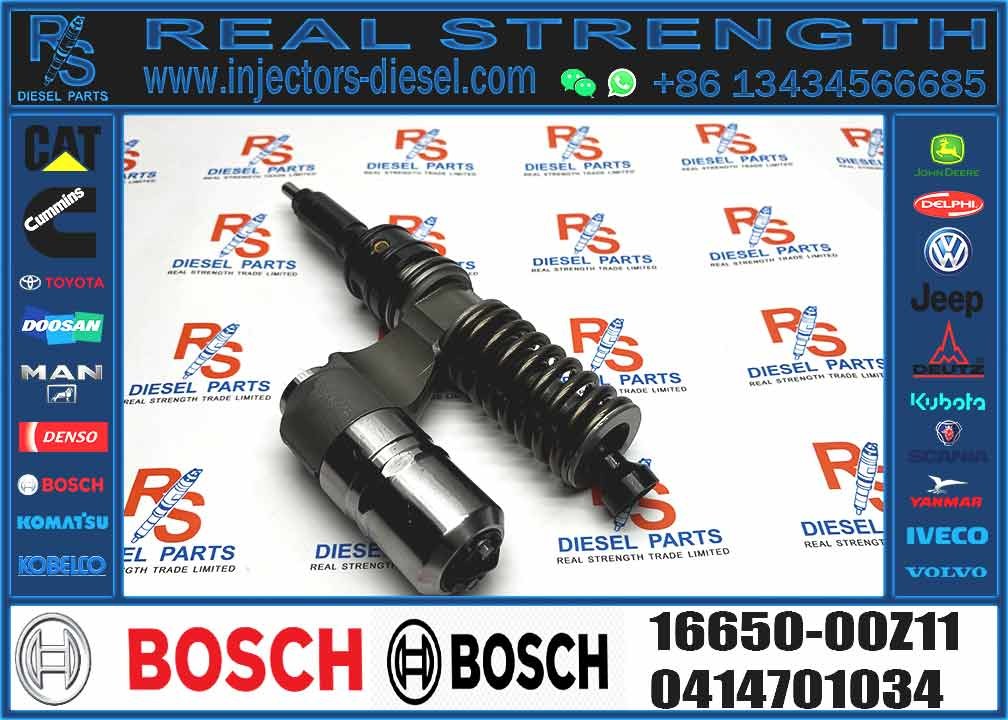 Common Rail Diesel Fuel Injector 0414701033 Common Rail Injector 0414701034 Auto Parts Injector 16650-00Z11