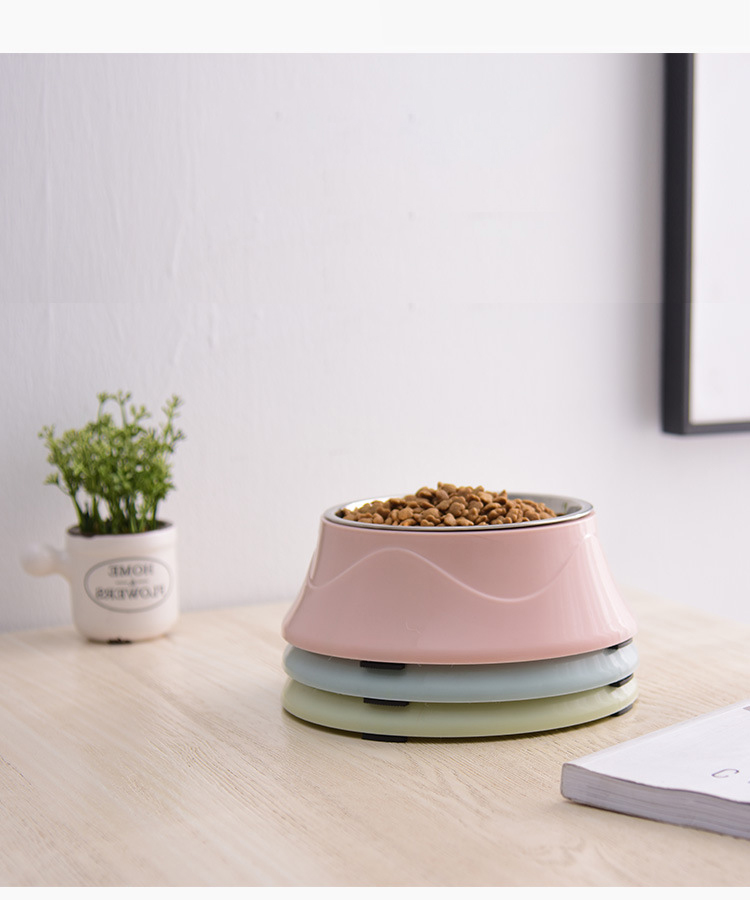 Stainless Steel Dogs Bowl Cat Food Bowl Custom Colorful Capacity 400ML Custom Design