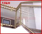 Glass Spigot For Glass Railing VH115SB 304 stainless steel Cap Handrail Glass