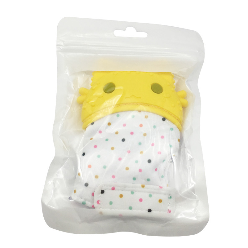 Great Best Adjustable Self-Soothing Gum Toy Teething Chewing Protecting Glove Silicone Baby Hand Teether Mitten for Pain