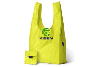 Quality Pocket Tote Reusable Polyester Shopping Bags Easy Carry Small Size Foldable wholesale