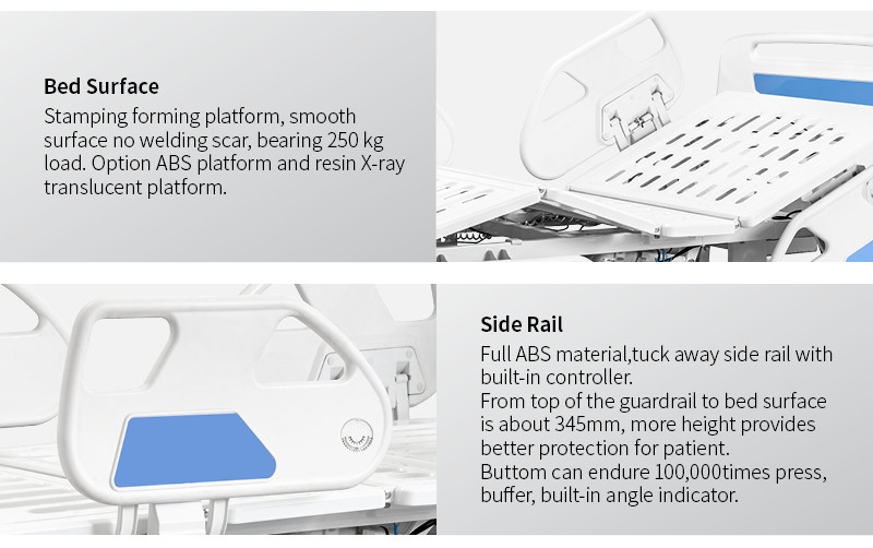 YC-E5611LElectric Hospital Home Care Bed For Elderly 105MM 250kg