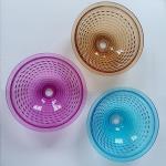 Round Crystal Wash Basins Hand Wash 415mm 140mm For Hotel Die Casting