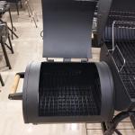 Double Barrel Charcoal Grill with Dia. 4mm Chromed Cooking Grid and Steel
