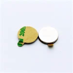 Quality D12*1mm Strong Round Neodymium Magnet with 3M adhesive wholesale