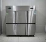 Six Doors Commercial Upright Freezer Stainless Steel R600a R134a