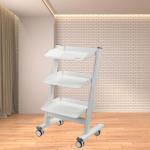 Light Weight Dental Clinic Tool Cart 3 Layer Metal Dental Equipment Trolley with