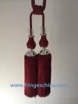 Fashion custom long tassel fringe trimming for curtain attractive tieback