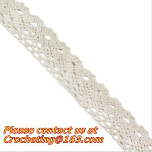 China exquisite elastic stretch Crochet Lace trim handmade 7cm Cotton Lace on sale