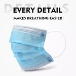 Protective Medical 50pcs Disposable Non Woven Face Mask For Dust
