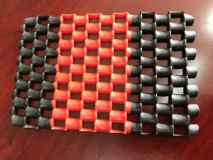 Quality Double Color Anti - Slip PVC Chain Mat In Rolls , Machine Made Pvc Floor Mat wholesale