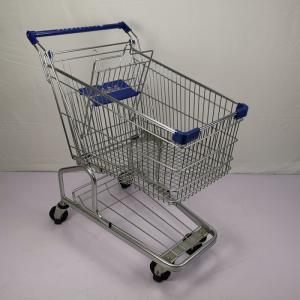 Quality 125L Regular Size Supermarket Metal Trolley Powder Coating Warehouse Shopping Trolley wholesale