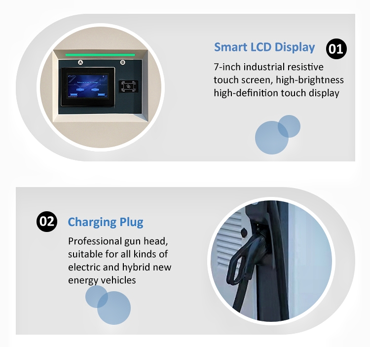 DC 200V-1000V 120KW Commercial Fast OCPP EV Charger Plug Charge Billing