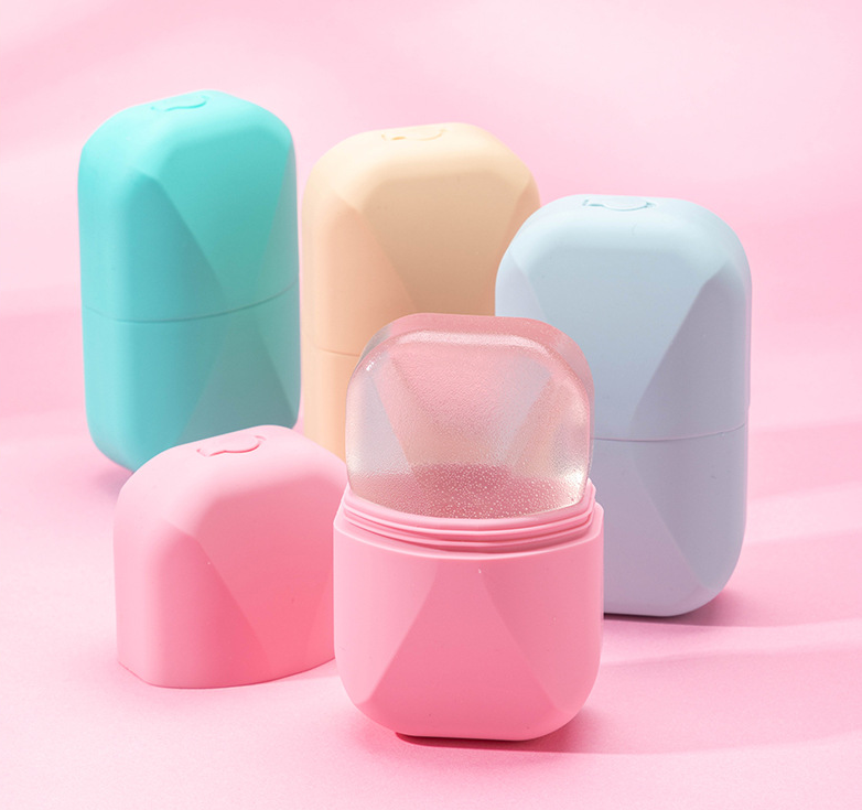 Facial Cooling Eye Body Skin Care Lift Glass For Ice Globes Ice Roller Made Of Silicone