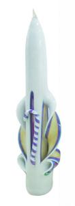 Quality 100% paraffin wax unscented &amp; handmade 10&quot;tapered havdalah candle packed into gift box wholesale