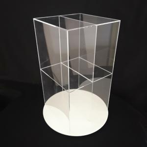 Quality Tea Boxes Turntable Countertop Display Rack With 2 Sides Opened wholesale