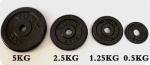 Black Painting Cast Iron Weight lifting Dumbbell Barbell Plate