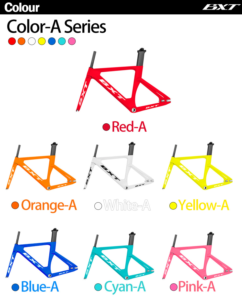 700C Fixed Gear Carbon Track Bike Frame With Fork Max 25C Tire