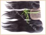 Silk top closure 4''x4'' peruvian virgin hair natural color,straight 10''-24'