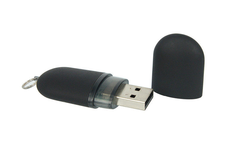 Plastic 32GB 3.0 keychain USB black color with customized logo and package from show life brand