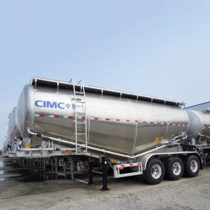 Quality Air Suspension Aluminum 40cbm Bulk Cement Tanker Trailer wholesale