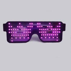Quality Polymer Battery Powered LED Glowing Glasses / Sunglasses 5 Colors Optional wholesale
