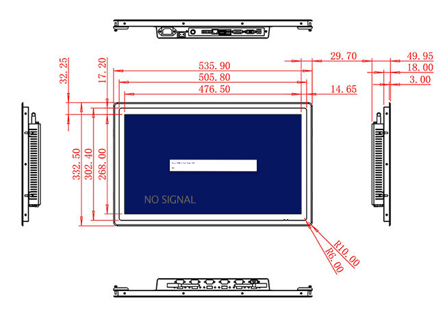21.5-Inch Large Format Touch Screen for Smart Interfaces and Digital Signage