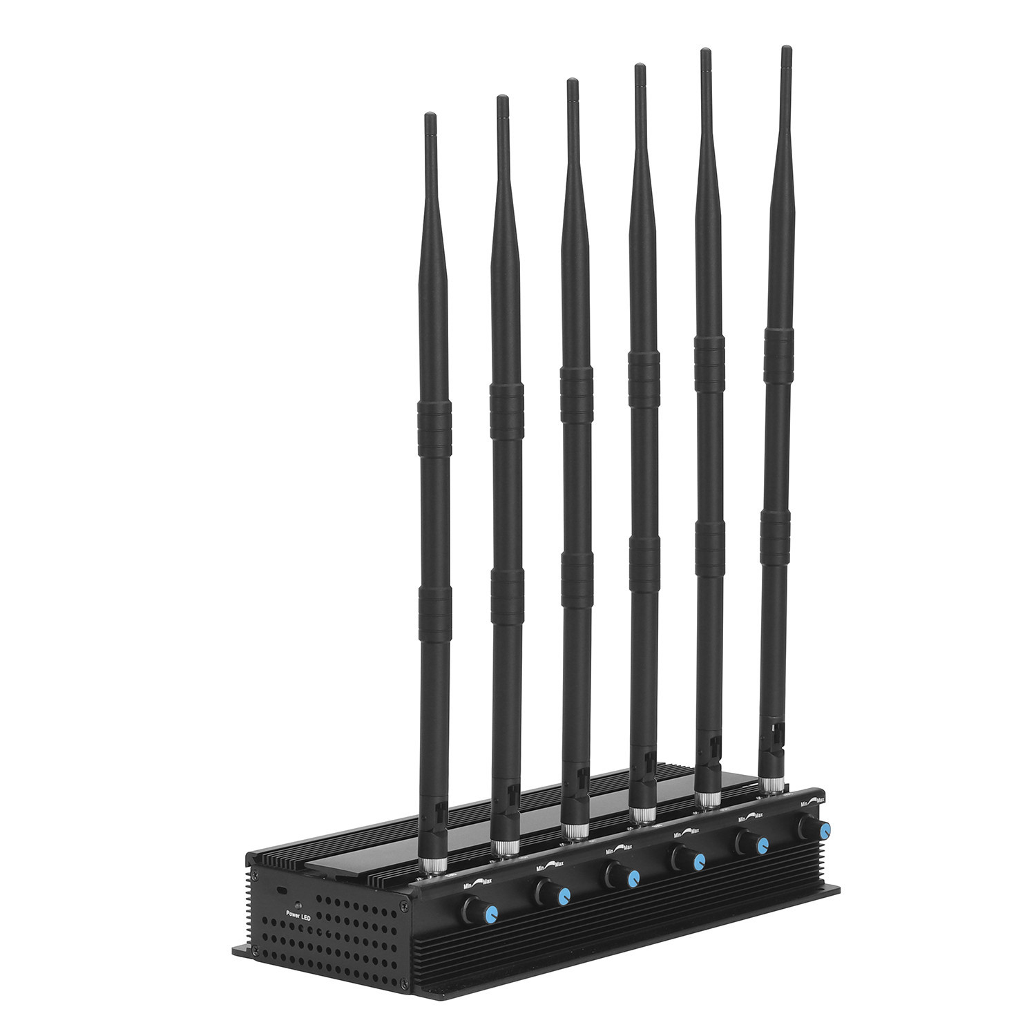 Adjustable 20 watt 6 Antennas High Power 2G 3G 4G(LTE+Wimax) Jammer