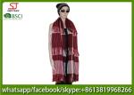 250g 180*83cm 100%Acrylic woven layers tassel scarf factory keep warm fashion