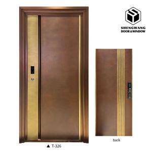 Quality Fire Resistance Brown Aluminum Garden Gate Smart Locks Aluminum Side Gates wholesale
