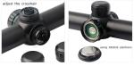 25mm Pipe Hunting Rifle Scopes 4-16X44 Lightweight Precise Imaging