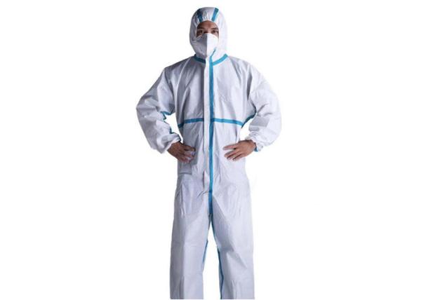 Good Air Permeability Disposable Medical Coverall , Disposable Body Suit Anti