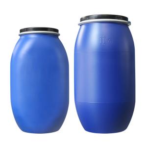 Quality HDPE Plastic Blue Chemical Drum Rustproof Open Top Locking Ring wholesale