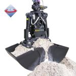 1000mm Excavator Clamshell Bucket Backhoe 360 Degree Rotation