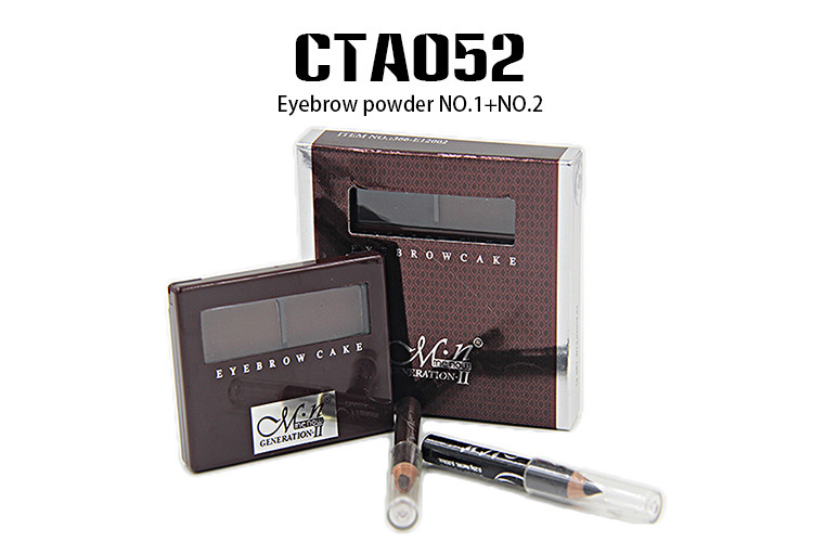 OEM Cosmetics 2 Eyebrow Colors Make Up Set Eyebrow Powder Natural Color