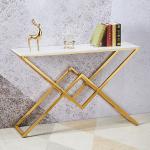 Contemporary Marble & Stainless Steel Console Tables - Wholesale