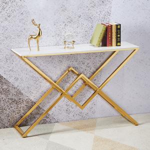 Quality Contemporary Marble &amp; Stainless Steel Console Tables - Wholesale wholesale