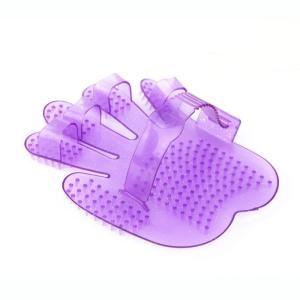Quality Five Fingers Jelly Curry Comb Plastic Pet Grooming And Massage Tool wholesale