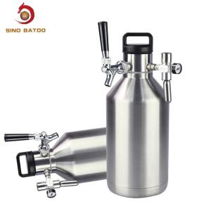 Quality 3.8L Vacuum Beer Growler Dispenser With CO2 Regulator wholesale