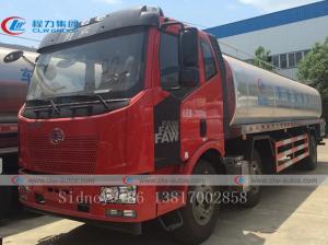 Quality FAW 6x2 195hp 15000 Liters Fresh Milk Transport Truck wholesale