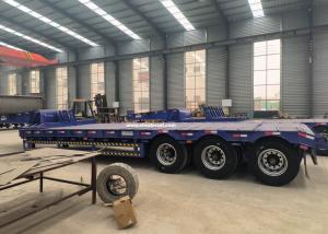Quality 3 Axles Low Bed Semi Trailer Hydraulic Type Ladder wholesale
