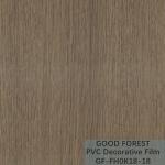 Partition PVC Decorative Film 0.25mm - 0.60mm Thickness Dark Grey Color