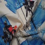 Soft Digital Printed Viscose Rayon Fabric 100% Ramie Linen Fabric Yarn Dyed
