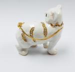 New product animal cat Metal Crystal Rhinestone Jewelry Box Trinket Box