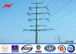 Quality 33kv 10m Transmission Line Electrical Power Pole For Steel Pole Tower wholesale
