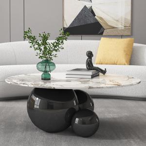 China 12mm Thick Modern Marble Top Coffee Table Luxury Italian Style on sale